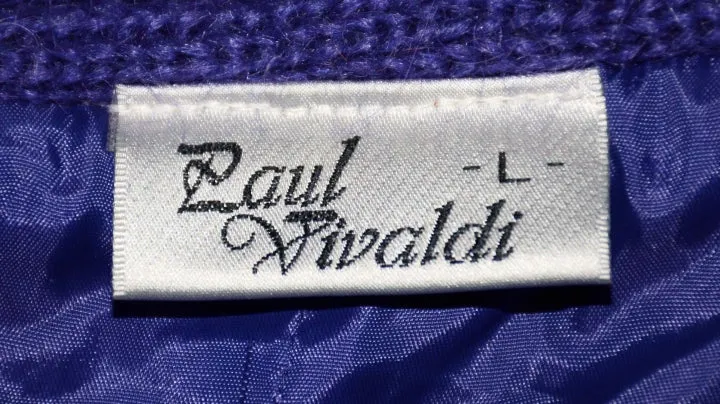 SOLD Paul Vivaldi 80s New Wave Sweater Jacket