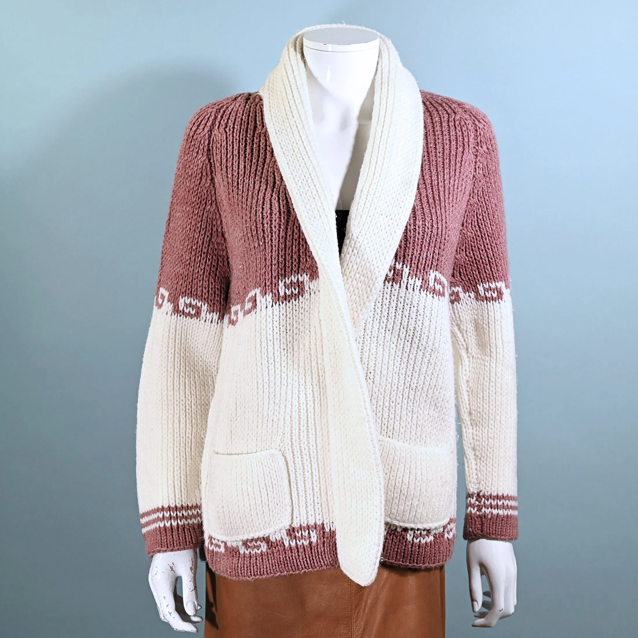 SOLD Vintage 60s/70s Unisex Wrap Cardigan Sweater