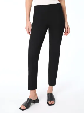 Solid Stretch Pull-on Straight Leg Pant