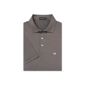 Southern Marsh-Bermuda Performance Polo - Wellington Stripe