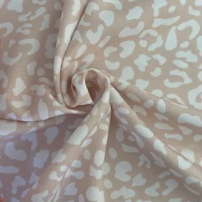 Stretch Woven - Blush Leopard - 32" Flawed Pre-Cut