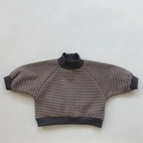 Striped Turtleneck Casual Sweater