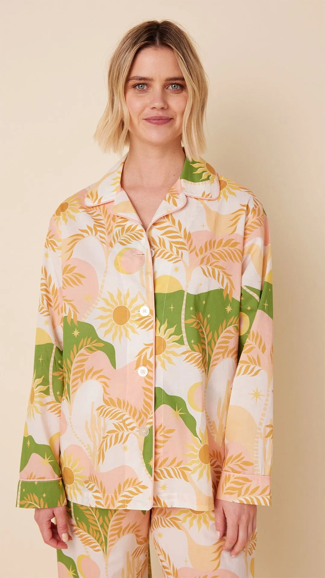 Sun & Moon Luxe Pima Long-Sleeved Pajama