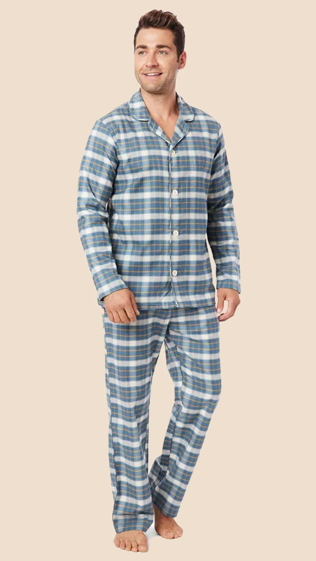 Sun Valley Men's Pima Flannel Pajama