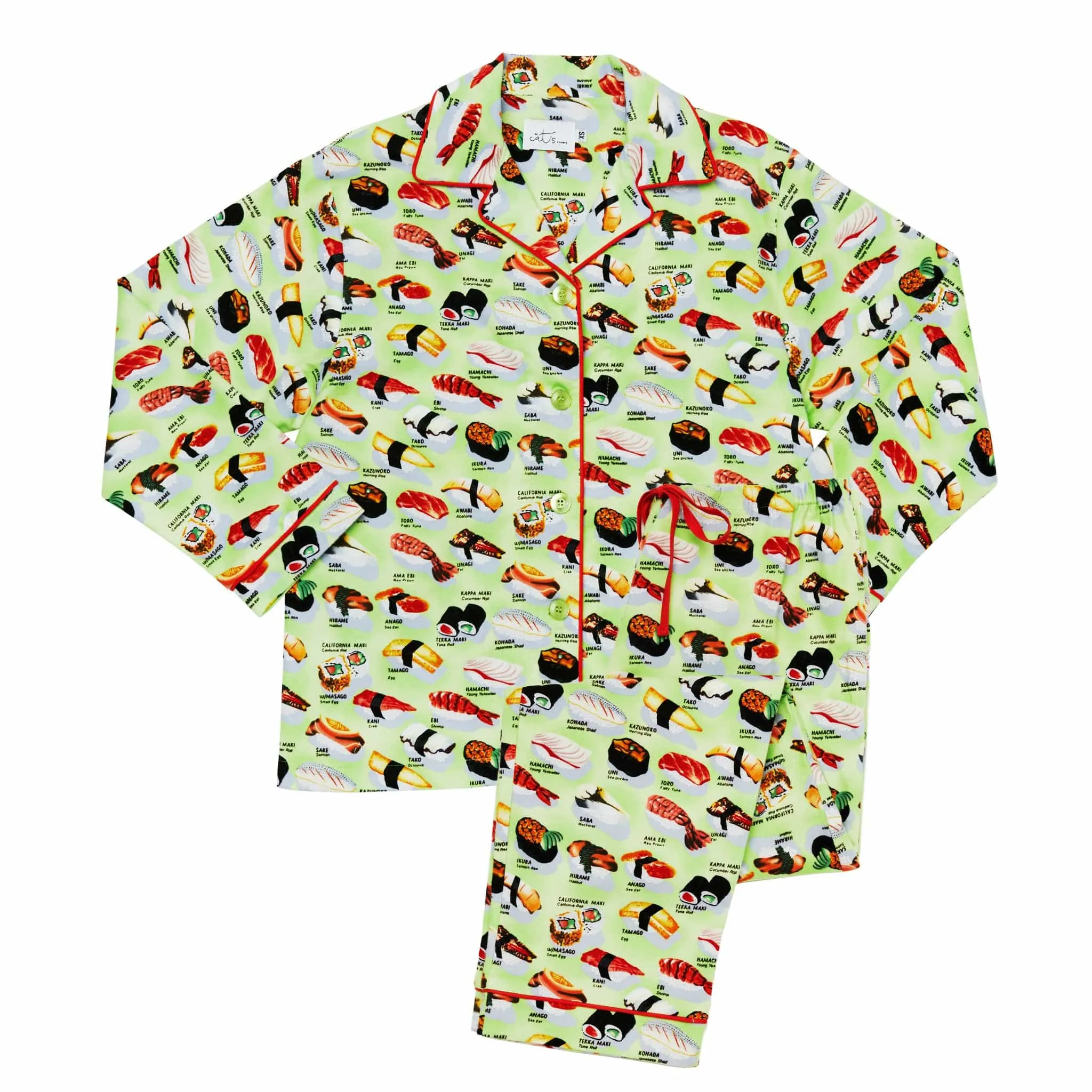 Sushi Cotton Pajama - Wasabi