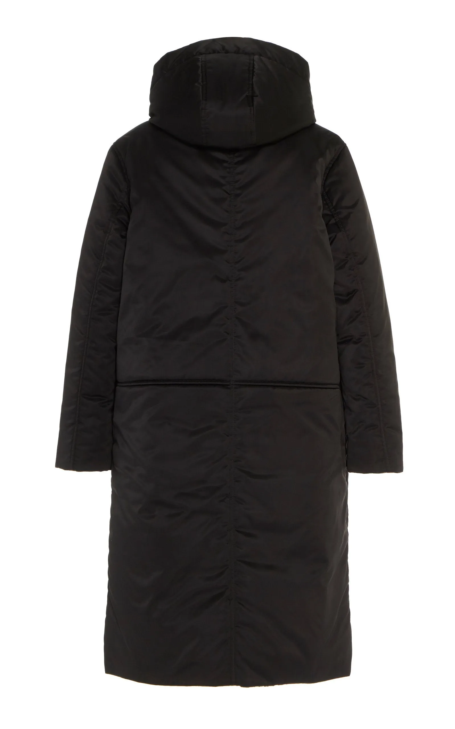 SUSTAINABLE REVERSIBLE SATIN DOWN COAT