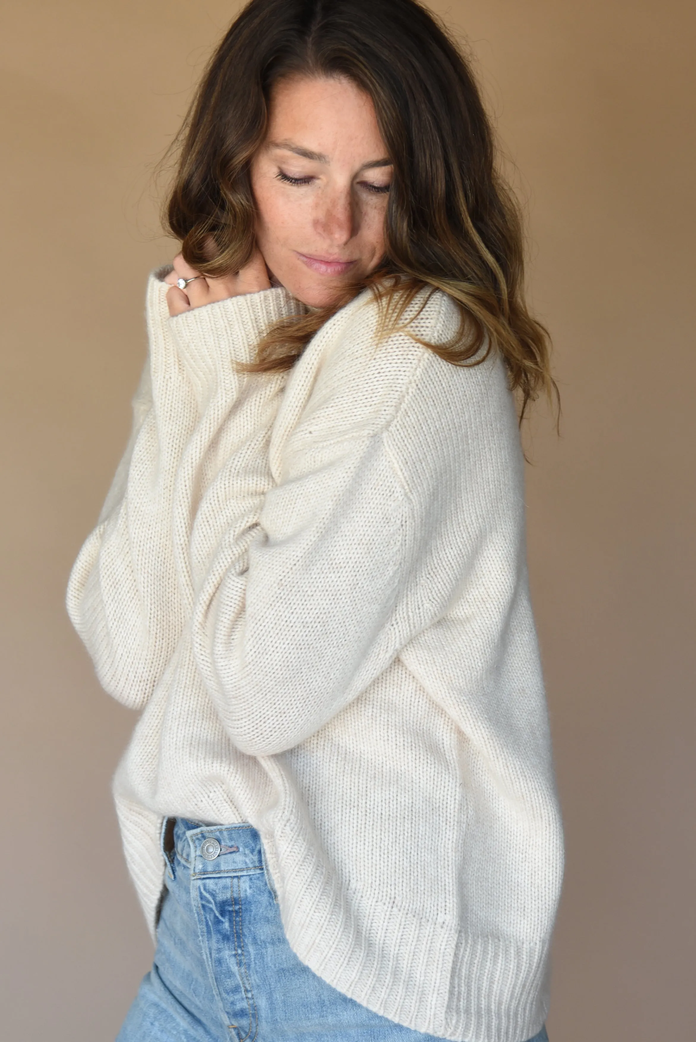 The Cashmere Carmel Sweater // Moon