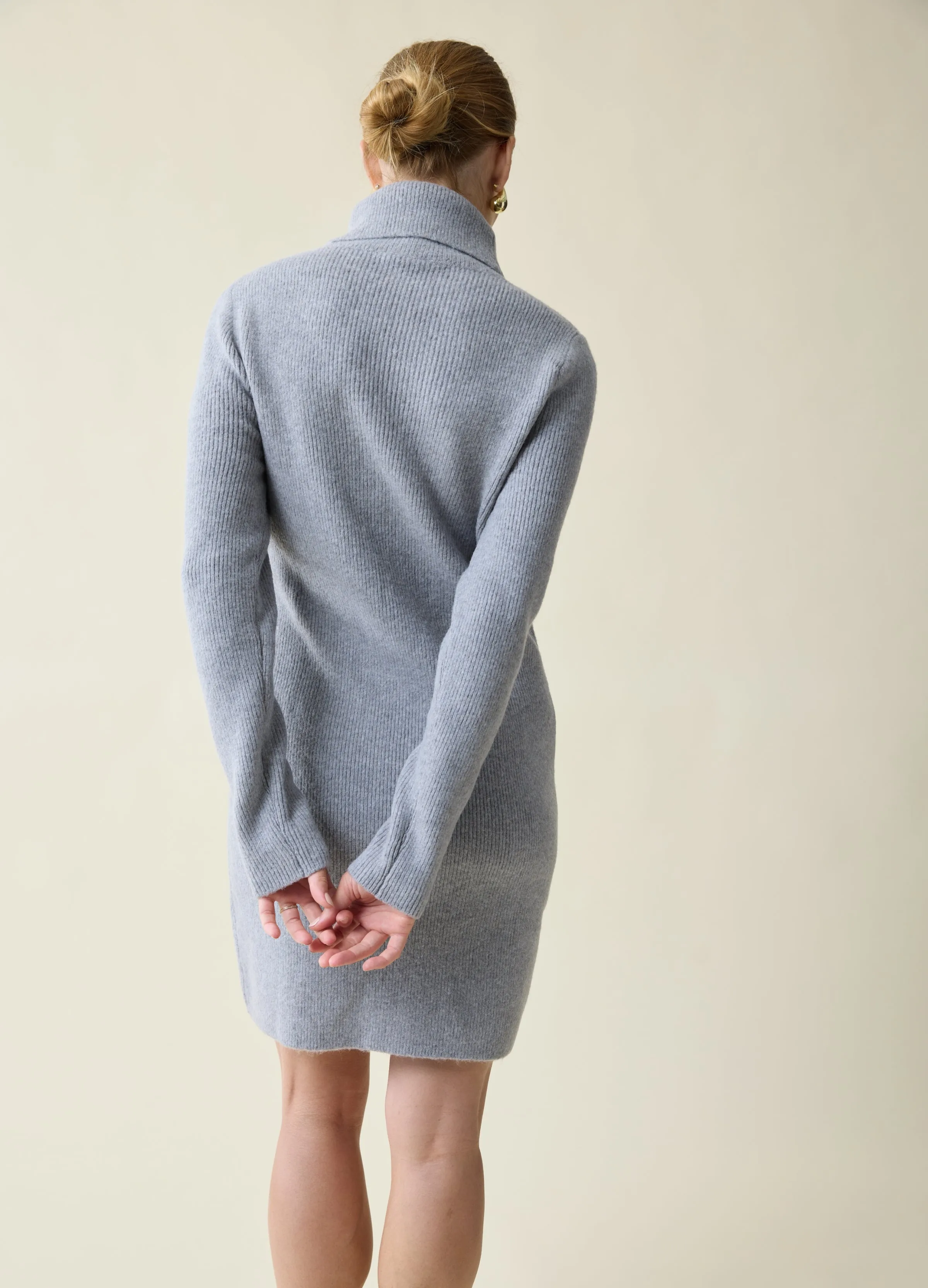 The Transition Turtleneck Maternity Sweater Dress