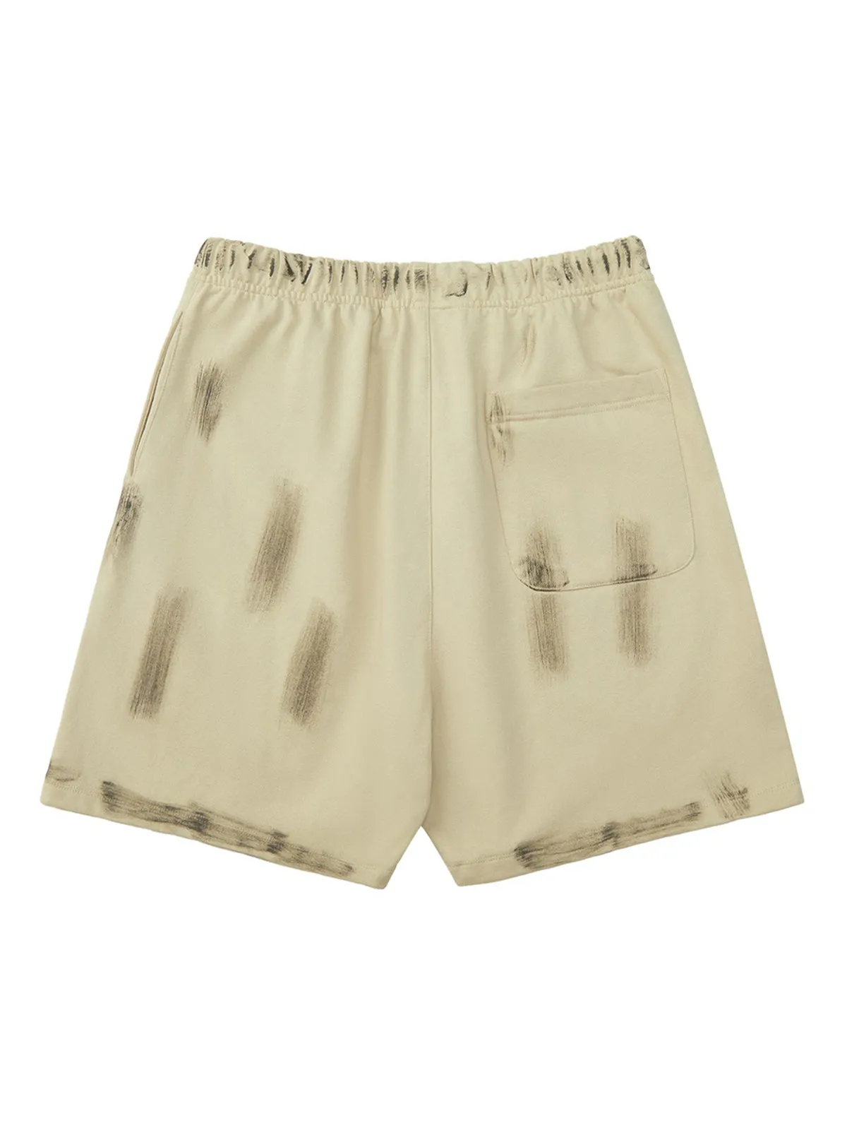 Thesupermade American Retro Spray Paint Casual Shorts