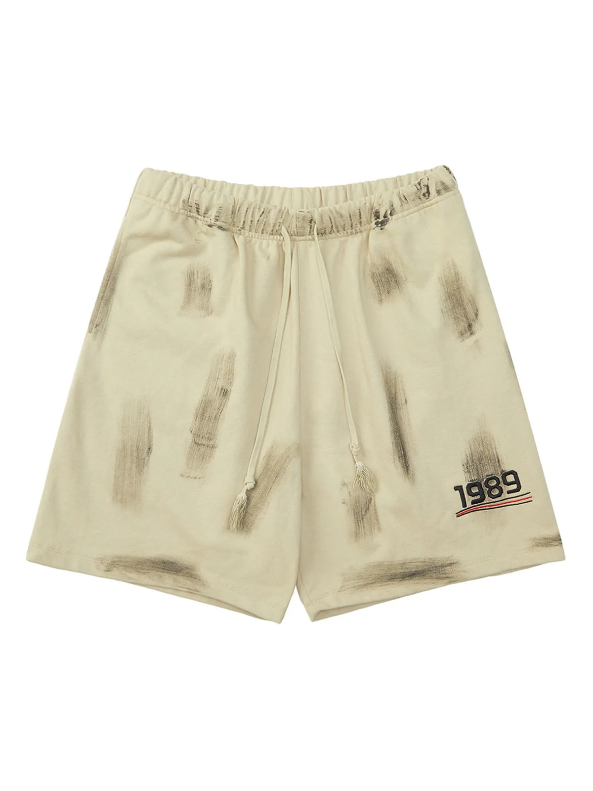 Thesupermade American Retro Spray Paint Casual Shorts