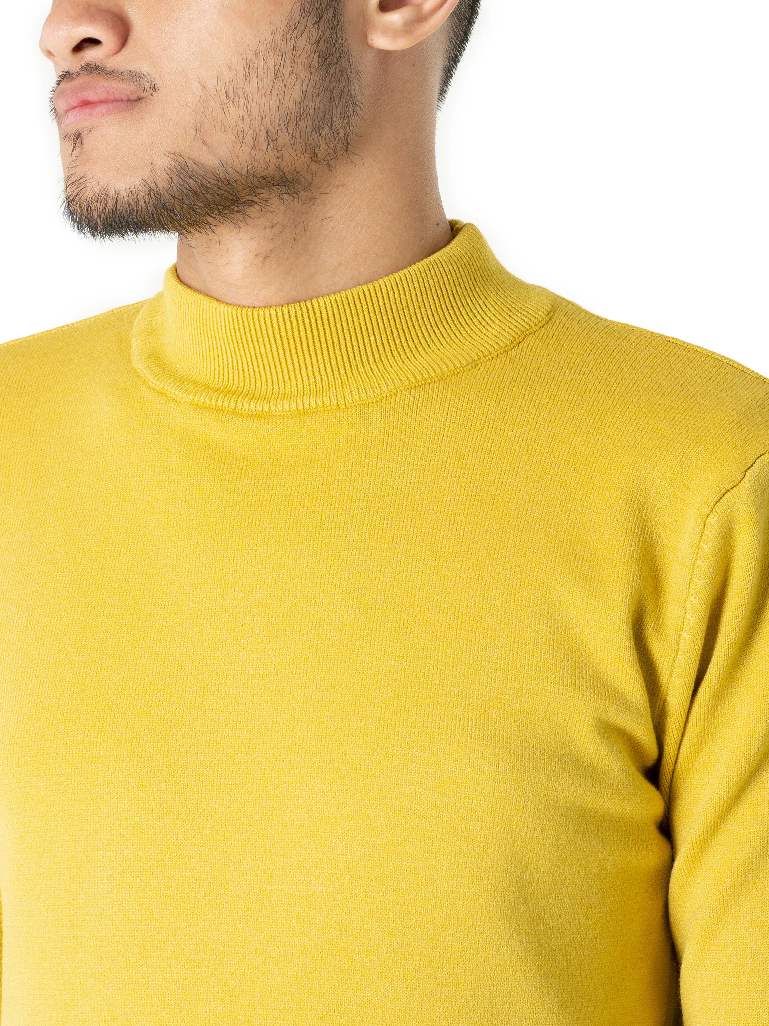 Turtleneck Sweater - Yellow