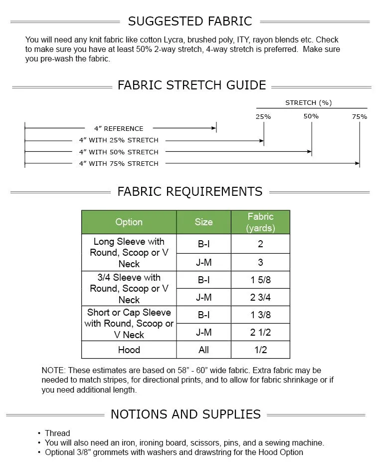 Valerie Dress PDF Pattern Sizes B - M