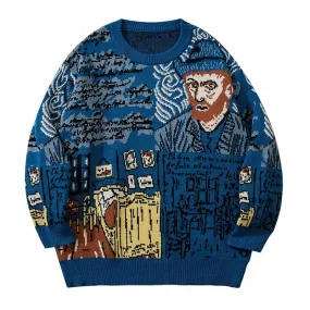 Van Gogh Life Memories Knit Sweater