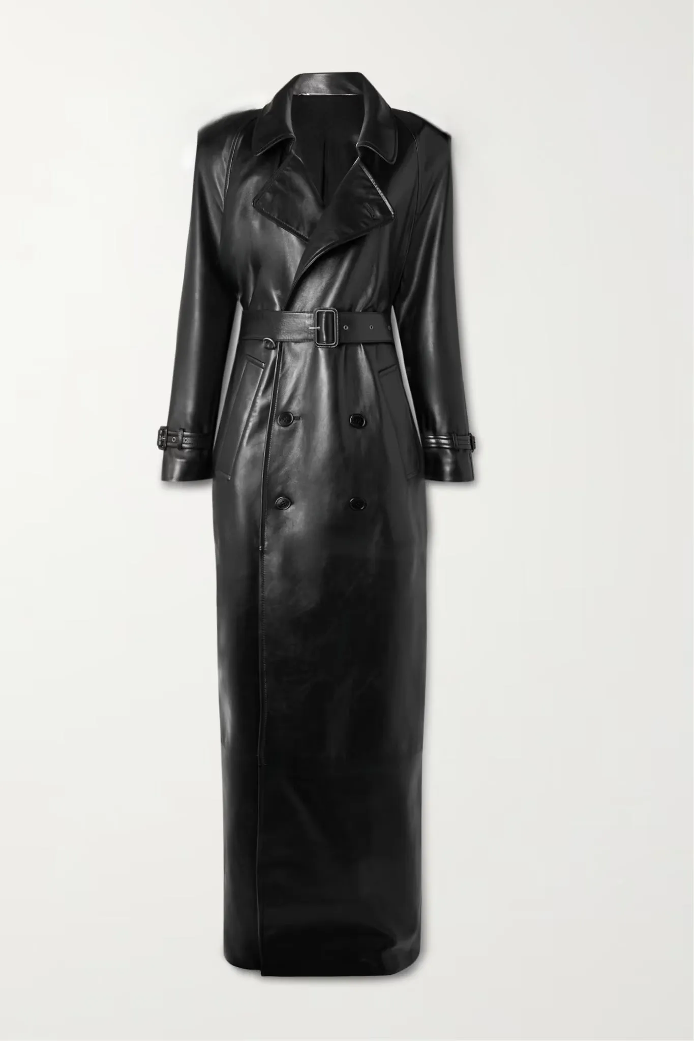 Victoria Maxi Leather Jacket