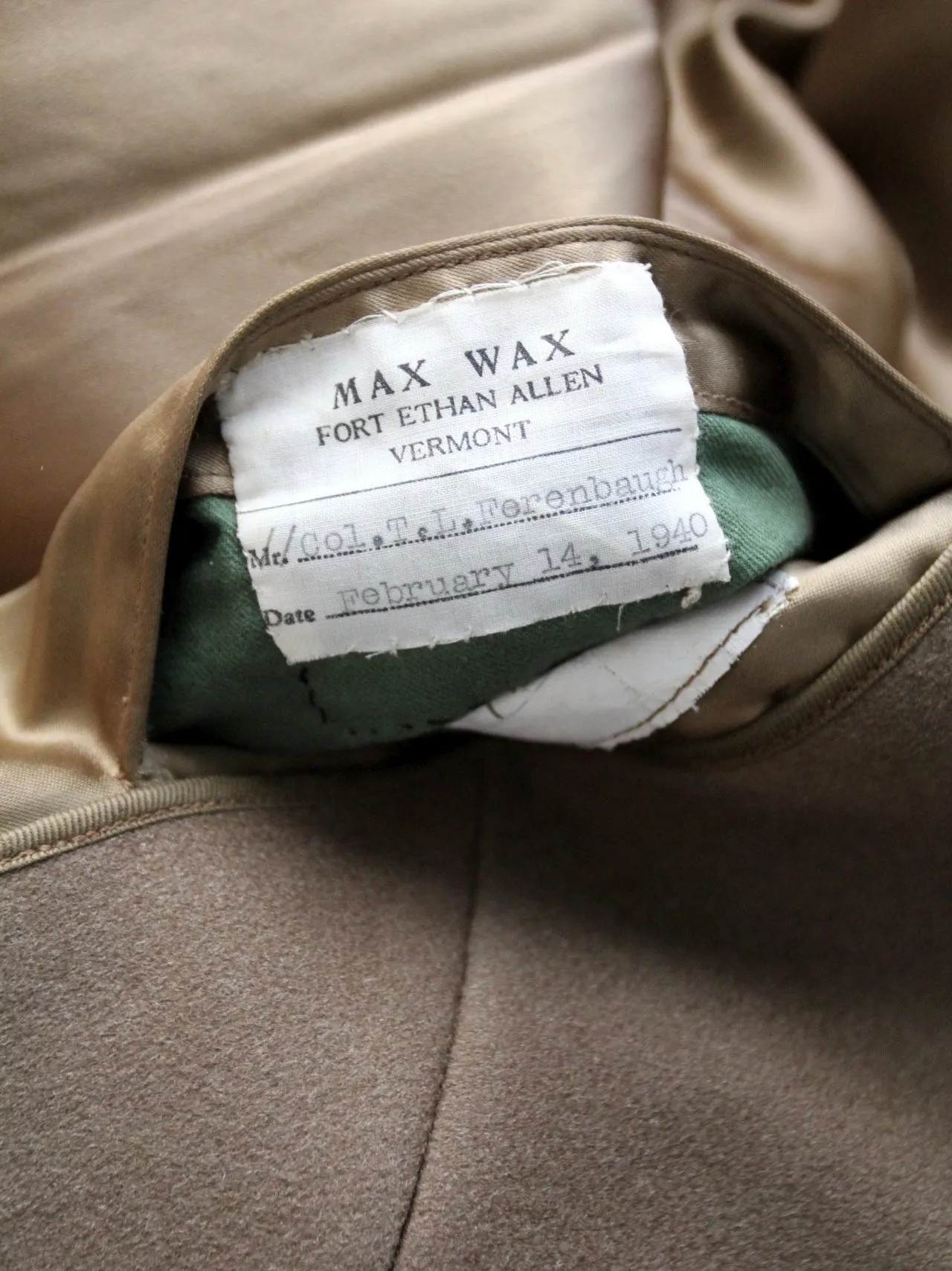 vintage US Army officer coat