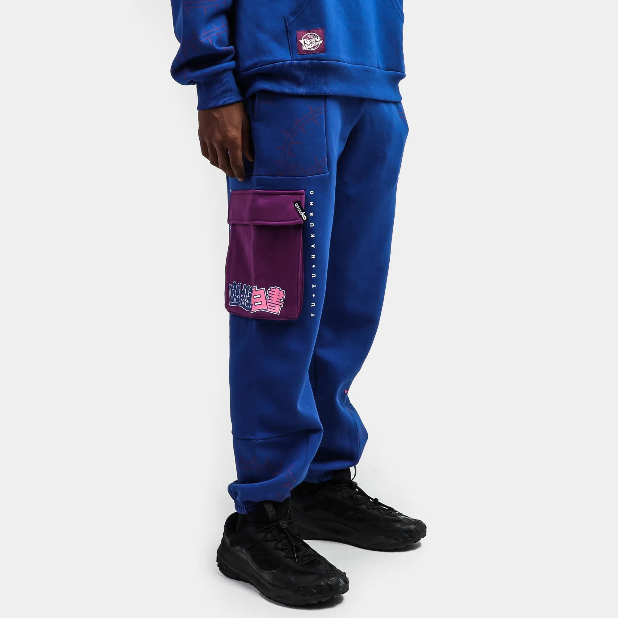 Yu Yu Hakusho Blue Cargo Sweatpants