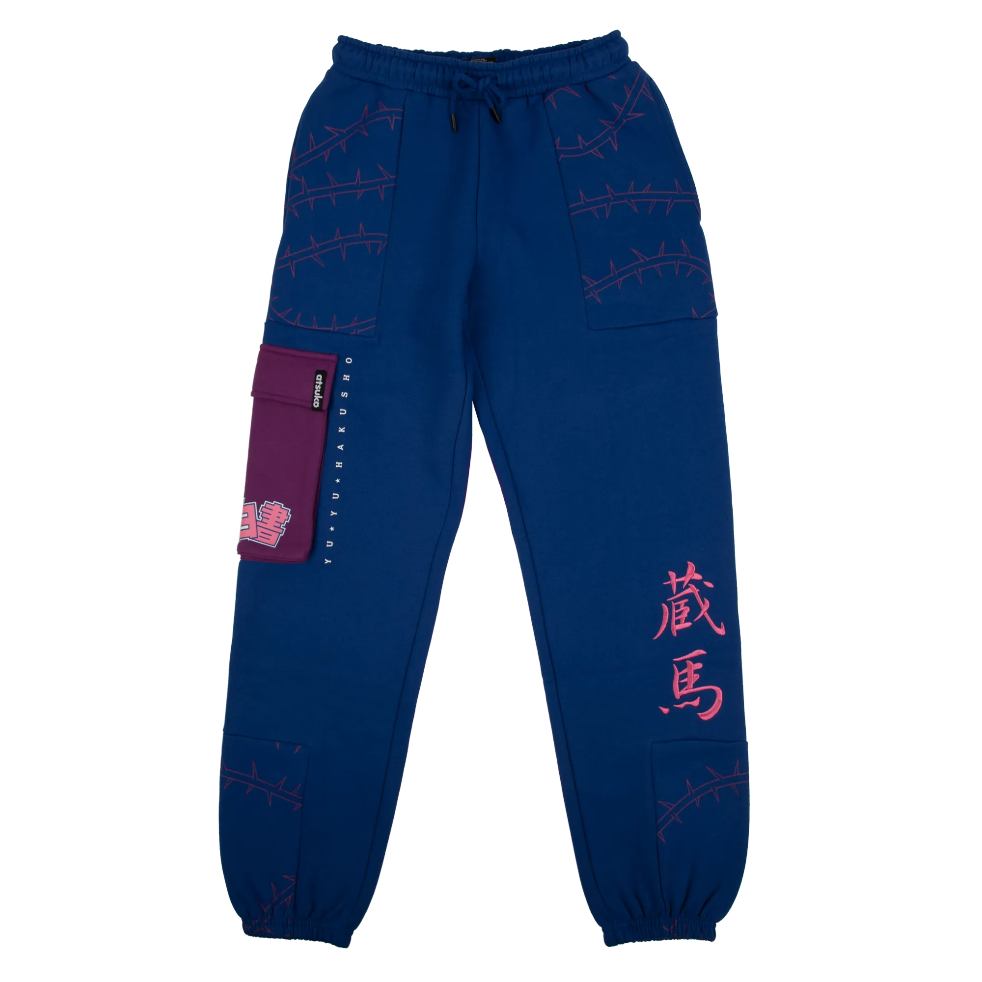 Yu Yu Hakusho Blue Cargo Sweatpants