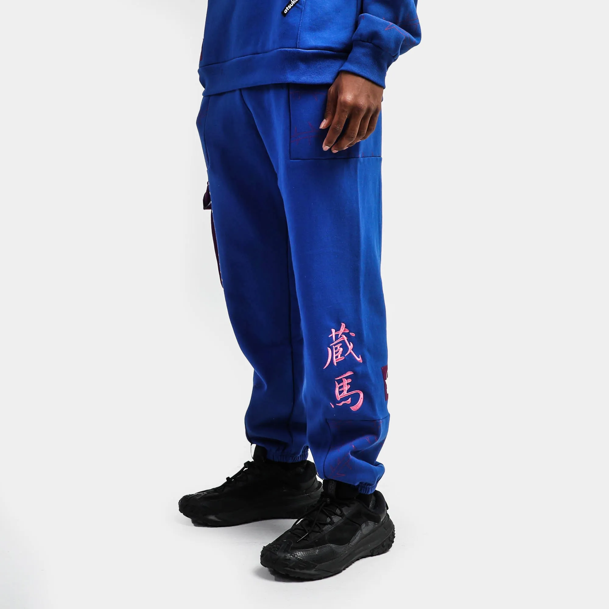 Yu Yu Hakusho Blue Cargo Sweatpants