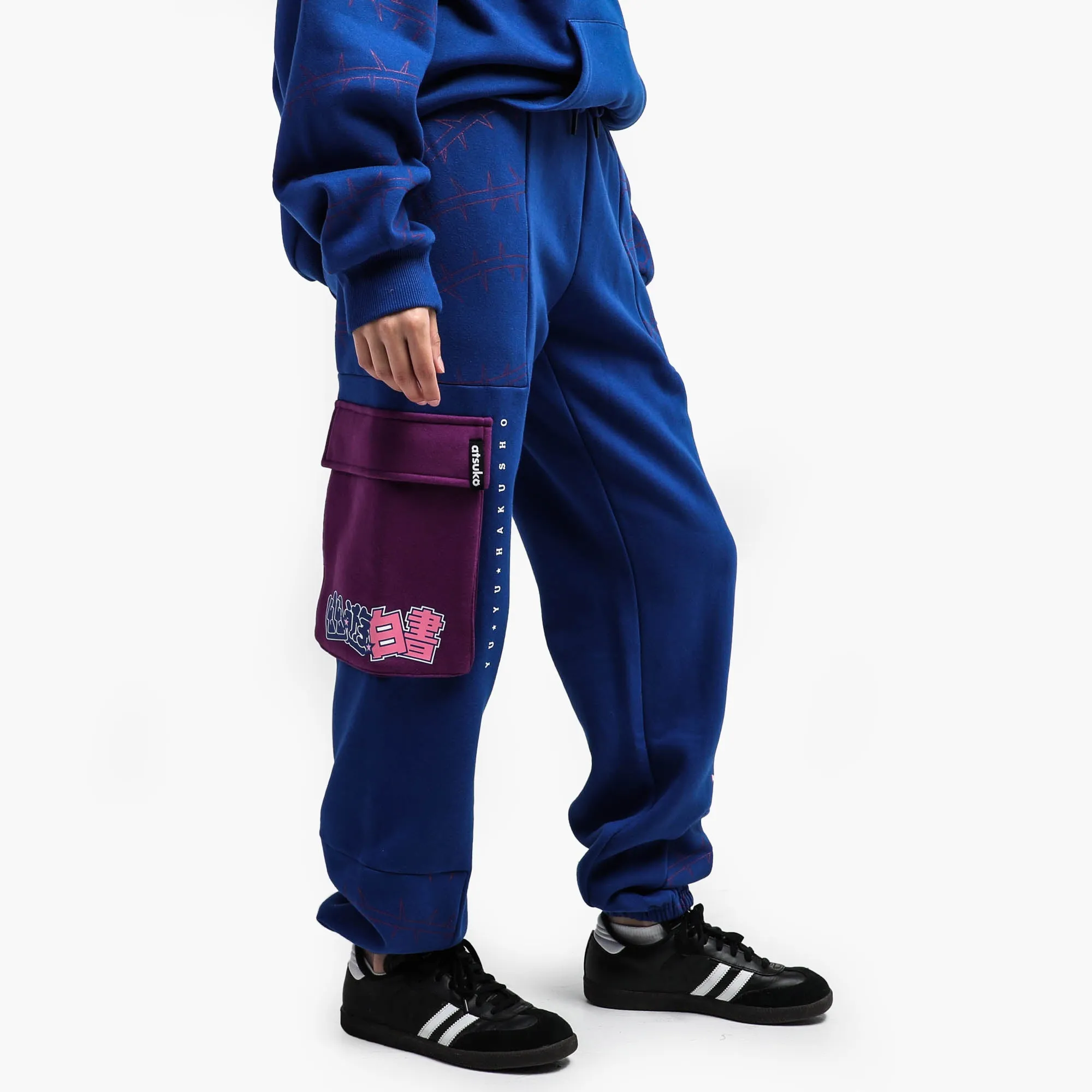 Yu Yu Hakusho Blue Cargo Sweatpants