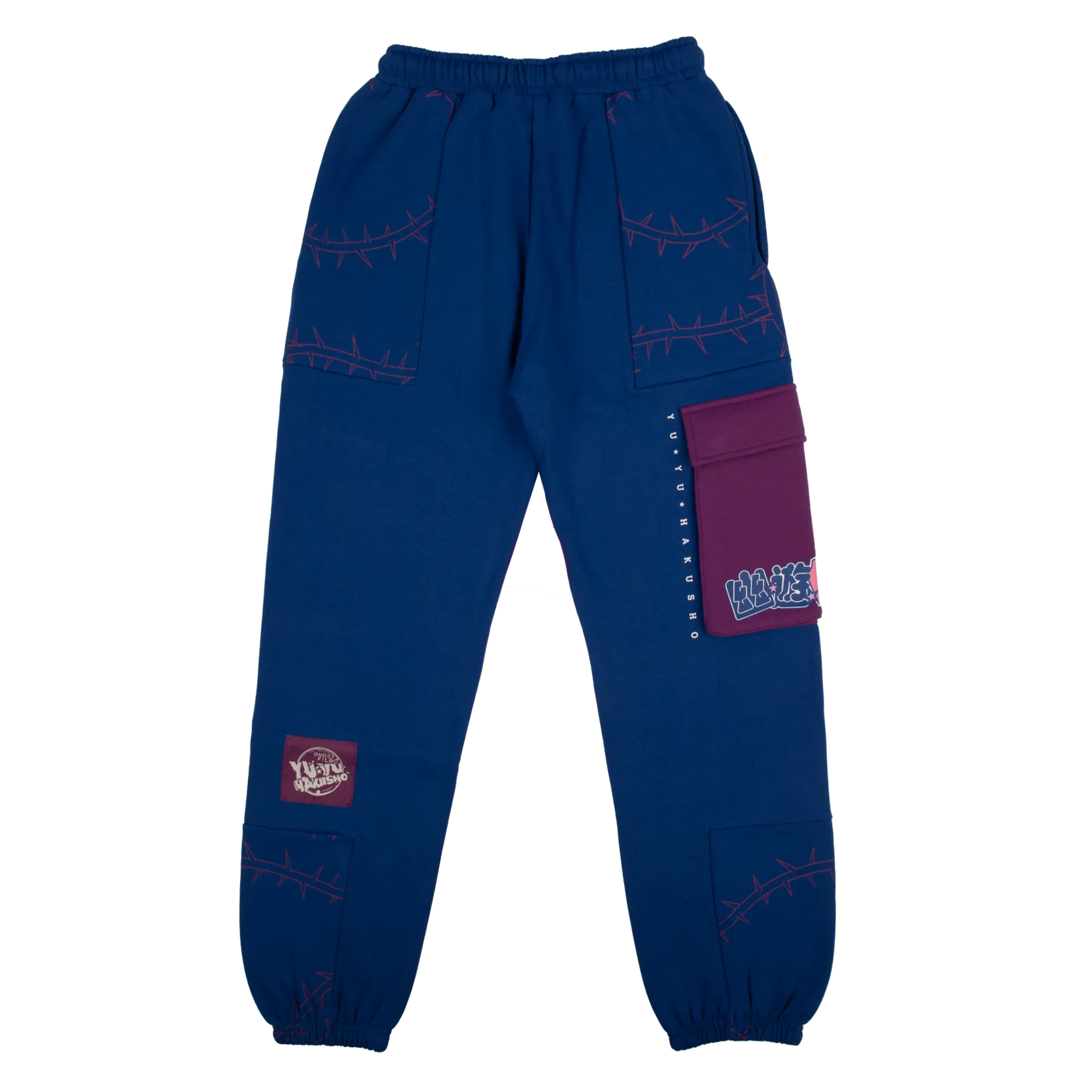 Yu Yu Hakusho Blue Cargo Sweatpants