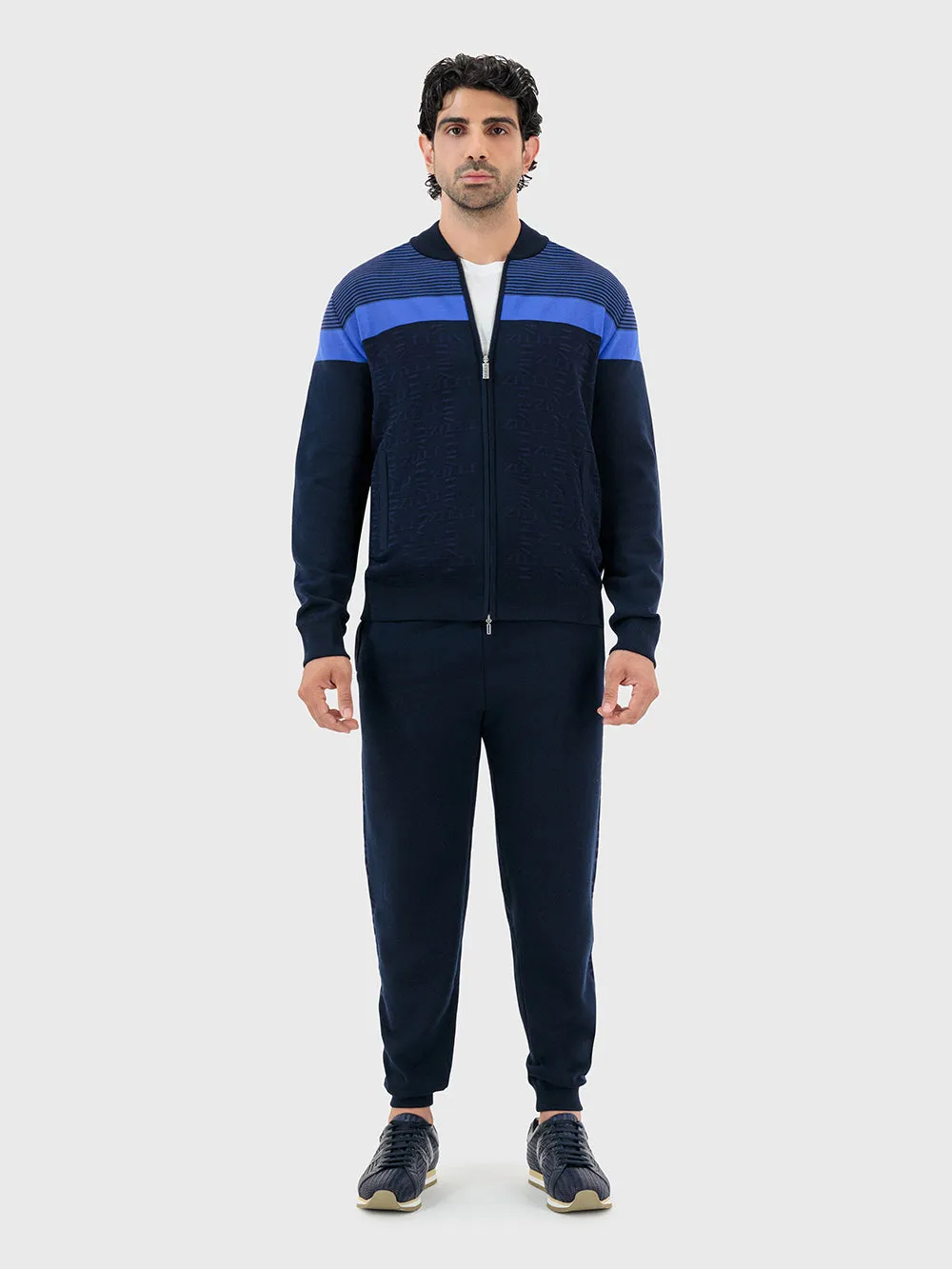 Zipped Tracksuit with Zilli Cross Play Pattern